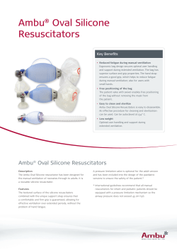 Ambu&reg; Oval Silicone Resuscitators