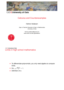 Calculus and Counterexamples