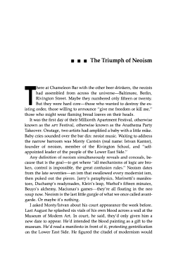 The Triumph of Neoism