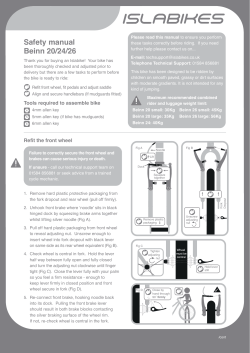Safety manual Beinn 20/24/26