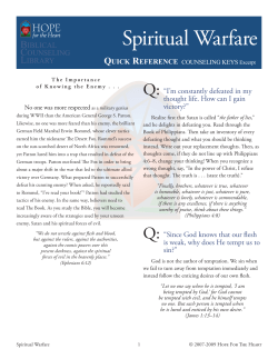 Spiritual Warfare - Hope For The Heart