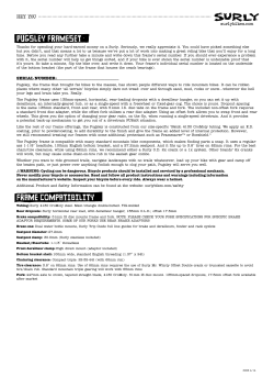 PUGSLEY FRAMESET FRAME COMPATIBILITY