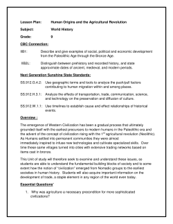 Unit 1 Human Origins and the Agricultural Revolution