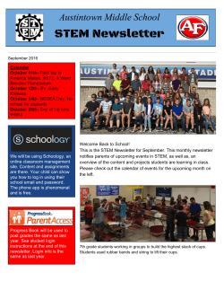 September 2016 Newsletter - Austintown Local Schools
