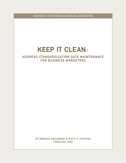 keep it clean - Ruth P. Stevens