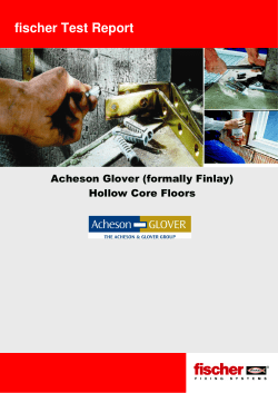 Acheson Glover (formally Finlay) Hollow Core Units Report