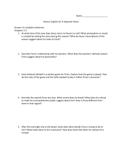 A Separate Peace - Concordia Preparatory School