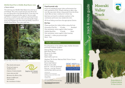 Moeraki Valley Track brochure