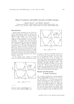 Shape Coexistence and bubble structure in Iodine isotopes Afaque