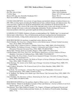 Hist 612: Readings in Medieval History