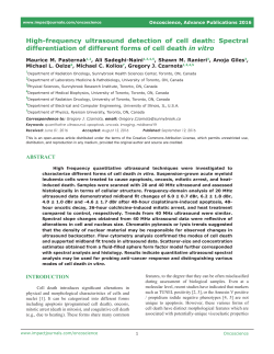 High-frequency ultrasound detection of cell death