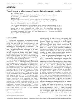 The structure of silicon doped intermediate size carbon clusters