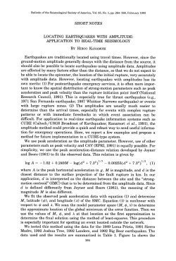 Locating earthquakes with amplitude
