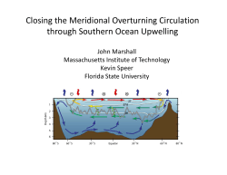 John Marshall: Closing the meridional overturning circulation