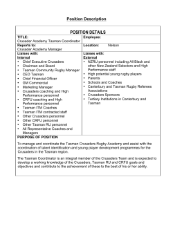 Crusaders Academy Tasman Co