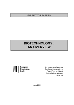 Biotechnology : An overview