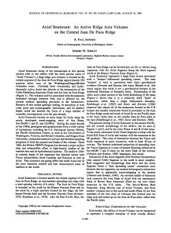 Axial Seamount: An Active Ridge Axis Volcano on the Central Juan