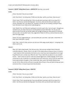 Scripts and Audio Debriefs following teen role play videos Scenario