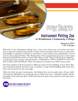 Pre-visit Materials&ndash;January 8, 2017