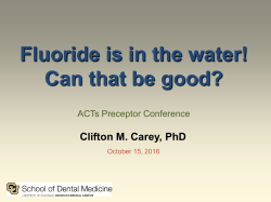 Fluoride Benefits, Concerns, and Public Health Policy