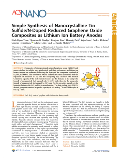 Simple Synthesis of Nanocrystalline Tin Sulfide