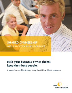 shared ownership - Sun Life of Canada