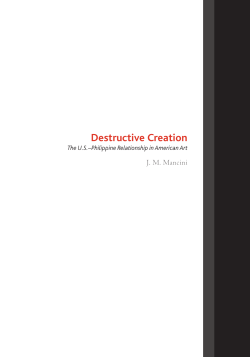 Destructive Creation: The US&ndash;Philippine Relationship in American Art