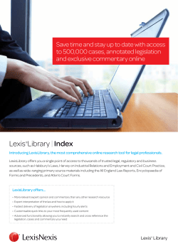 Lexis&reg;Library | Index