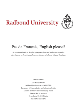 Pas de Fran&ccedil;ais, English please?