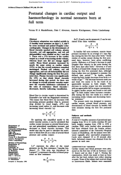 full term - Archives of Disease in Childhood