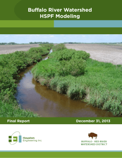 Buffalo River Watershed HSPF Modeling Report