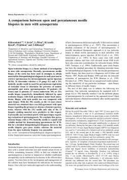 A comparison between open and percutaneous needle biopsies in