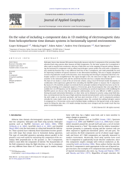 On the value of including x-component data in 1D modeling of