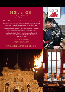 the Edinburgh Castle Corporate brochure