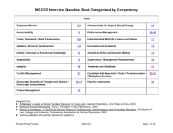 MCCCD Interview Question Bank - Human Resources | Maricopa