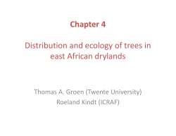 Chapter 4 Distribution and ecology of trees in east African drylands