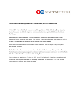 Seven West Media appoints Group Executive, Human Resources