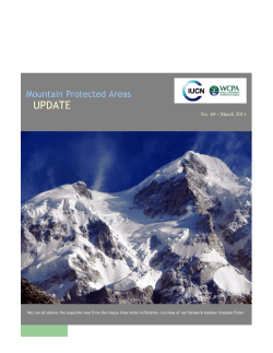 News from IUCN-WCPA Mountains Biome