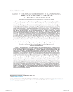 Condor 111:314-325 - Acadia University