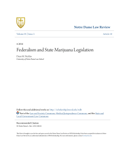 Federalism and State Marijuana Legislation