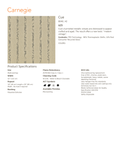 Product PDF - Carnegie Fabrics