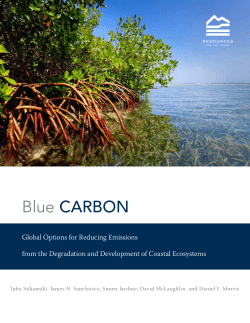 Blue Carbon: Global Options for Reducing Emissions from the