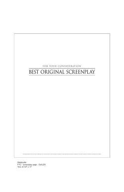 BEST original SCREENPLAY