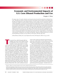 Economic and Environmental Impacts of US