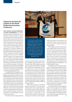 Important decisions for aviation at the World