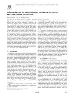 Influence of present day and glacial surface conditions on the