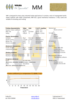 MM is designed for heavy duty industrial brake applications