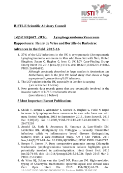 IUSTI&ndash;E Scientific Advisory Council Topic Report 2016