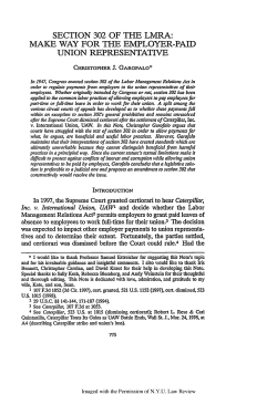 Section 302 of the LMRA - New York University Law Review