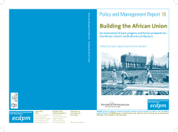 Building the african union